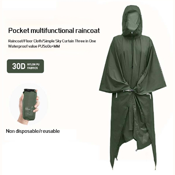 Multi functional rain cape